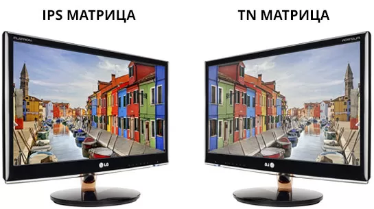 Color reproduction of TN and IPS matrices